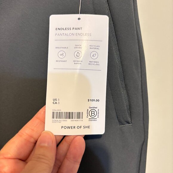 Athleta Endless Pant Shadow Gray Pants - Picture 8 of 15